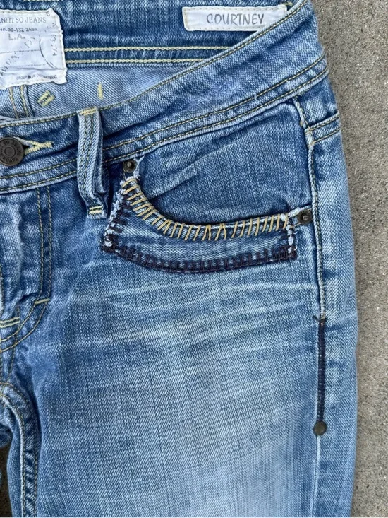 Taverniti So Jeans Y2K size 27 low rise flare denim Paris Hilton Jessica alba - Picture 6 of 15